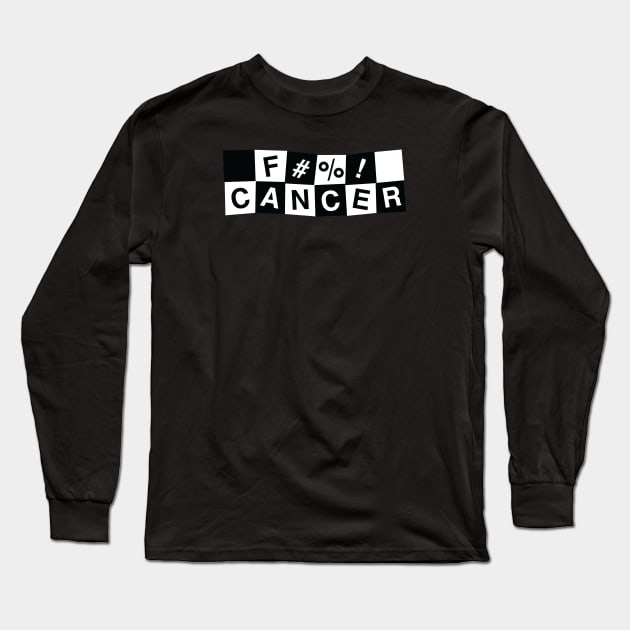 F#%! Cancer - 2 Tone Style Long Sleeve T-Shirt by bryankremkau